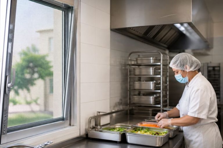 Moustiquaires en cuisine professionnelle
